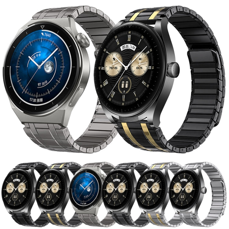 22mm AP Style Chain Magnetic Buckle Stainless Steel Watch Band(Black Gold) - free shipping - PMC TechLife - Order now!