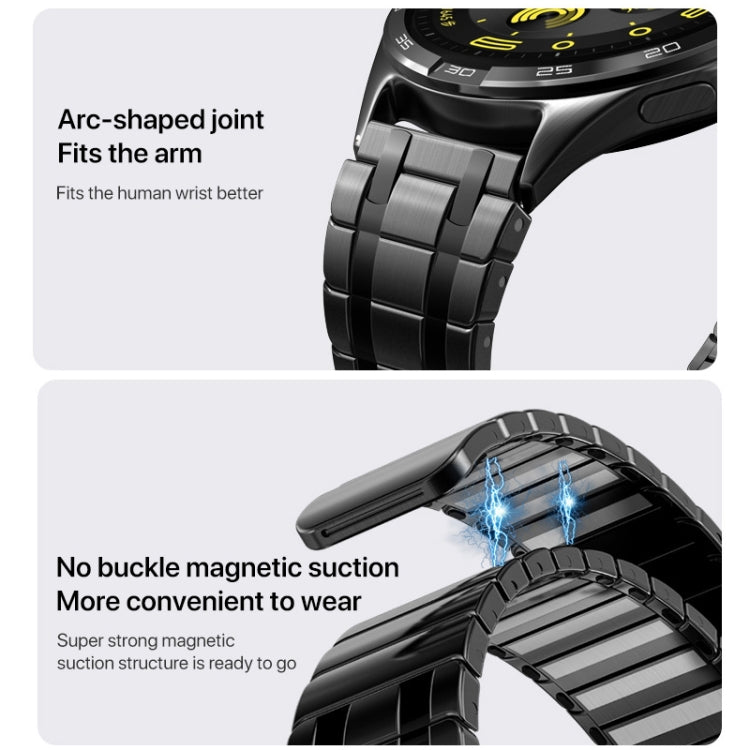 22mm AP Style Chain Magnetic Buckle Stainless Steel Watch Band(Black Gold) - free shipping - PMC TechLife - Order now!