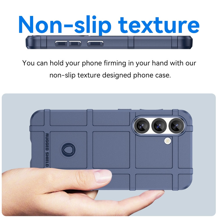 For Samsung Galaxy S25 5G Full Coverage Shockproof TPU Phone Case(Blue) - Galaxy S25 5G Cases by PMC Jewellery | Online Shopping South Africa | PMC Jewellery | Buy Now Pay Later Mobicred