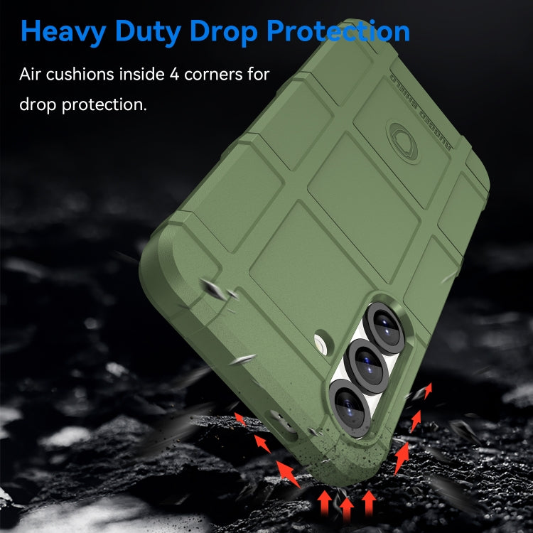 For Samsung Galaxy S25 5G Full Coverage Shockproof TPU Phone Case(Green) - Galaxy S25 5G Cases by PMC Jewellery | Online Shopping South Africa | PMC Jewellery | Buy Now Pay Later Mobicred