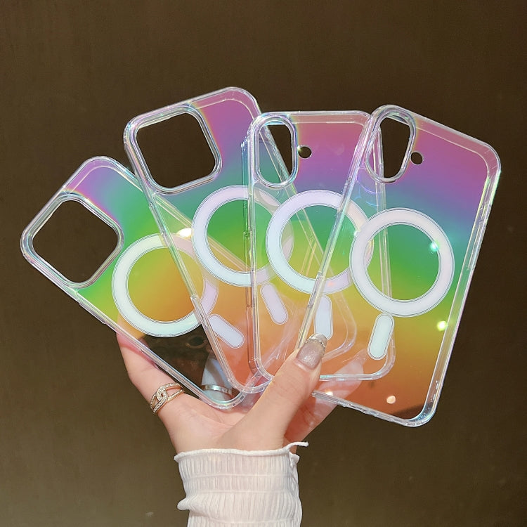 For iPhone 16 Pro Gradient Color MagSafe Airbag Full Coverage Phone Case(Rainbow) - free shipping - PMC TechLife - Order now!
