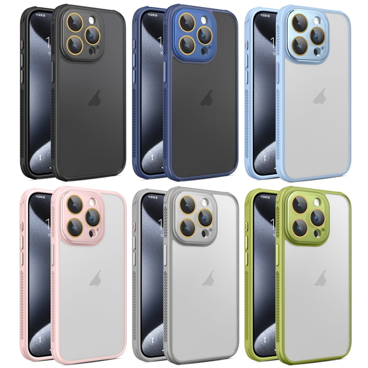 For iPhone 16 Side Cooling Skin Feel Frosted Phone Case(Sky Blue) - iPhone 16 Cases by PMC TechLife | Online Shopping South Africa | PMC TechLife | Buy Now Pay Later Mobicred