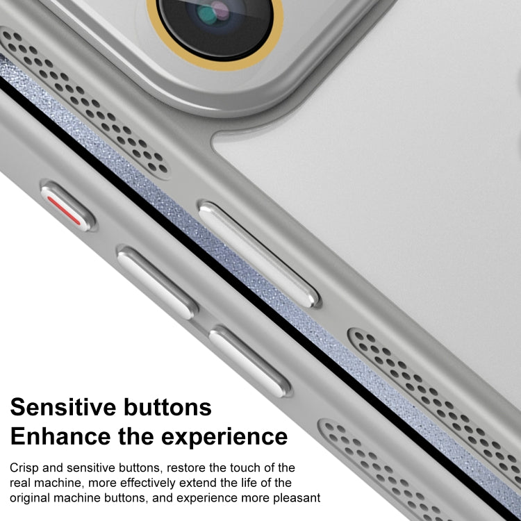 For iPhone 16 Side Cooling Skin Feel Frosted Phone Case(Sky Blue) - iPhone 16 Cases by PMC TechLife | Online Shopping South Africa | PMC TechLife | Buy Now Pay Later Mobicred