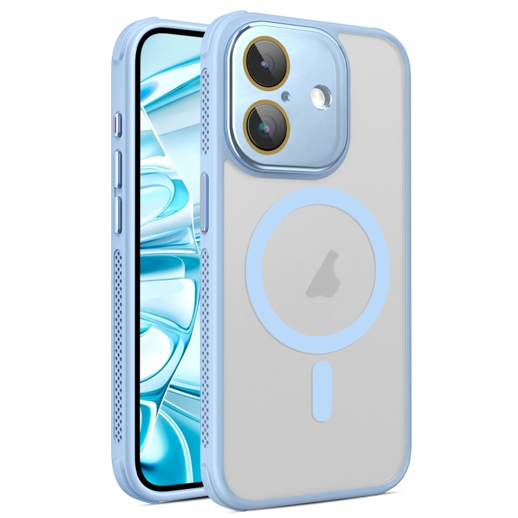 For iPhone 16 Plus Side Cooling Skin Feel Frosted MagSafe Magnetic Phone Case(Sky Blue) - iPhone 16 Plus Cases by PMC TechLife | Online Shopping South Africa | PMC TechLife | Buy Now Pay Later Mobicred