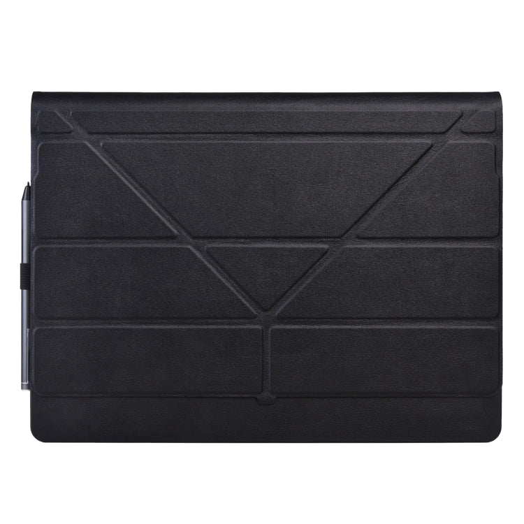For Microsoft Surface Book 3 / 2 / 1 13.5 inch Deformation Single Screen Leather Laptop Case(Black) - Screen & Keyboard Cover by PMC Jewellery | Online Shopping South Africa | PMC Jewellery | Buy Now Pay Later Mobicred