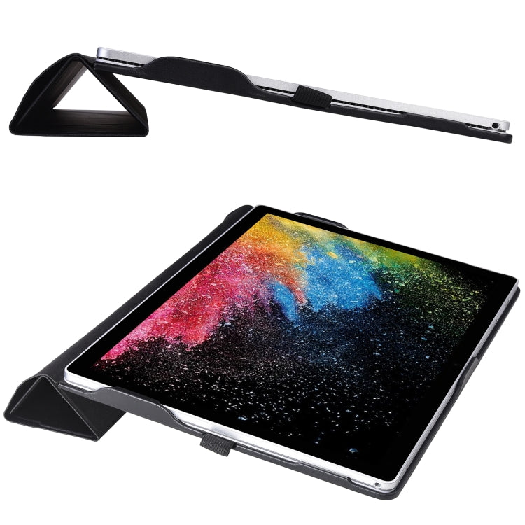 For Microsoft Surface Book 3 / 2 / 1 13.5 inch Deformation Single Screen Leather Laptop Case(Black) - Screen & Keyboard Cover by PMC Jewellery | Online Shopping South Africa | PMC Jewellery | Buy Now Pay Later Mobicred