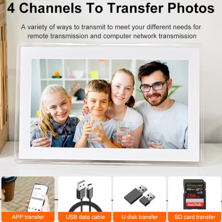 15.6 inch IPS Screen Digital Cloud Photo Frame Wall Mounted LED Advertising Machine, Plug Type:US Plug(Black) - 15 inch Above by PMC TechLife | Online Shopping South Africa | PMC TechLife | Buy Now Pay Later Mobicred