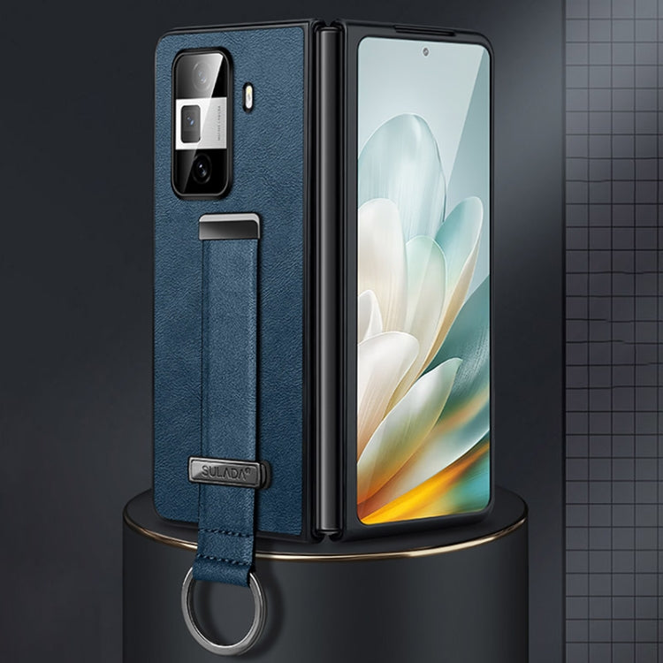 For Honor Magic Vs3 SULADA PC + Leather Texture Skin Feel Shockproof Phone Case(Blue) - free shipping - PMC TechLife - Order now!