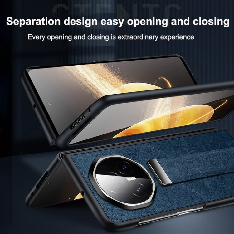 For Honor Magic Vs3 SULADA PC + Leather Texture Skin Feel Shockproof Phone Case(Blue) - free shipping - PMC TechLife - Order now!