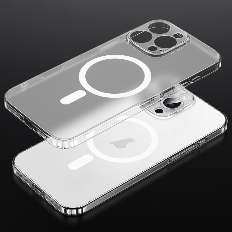 For iPhone 16 Pro SULADA Crystal Sand Series Electroplating Frosted MagSafe Magnetic Phone Case(Transparent) - free shipping - PMC Jewellery - Order now!