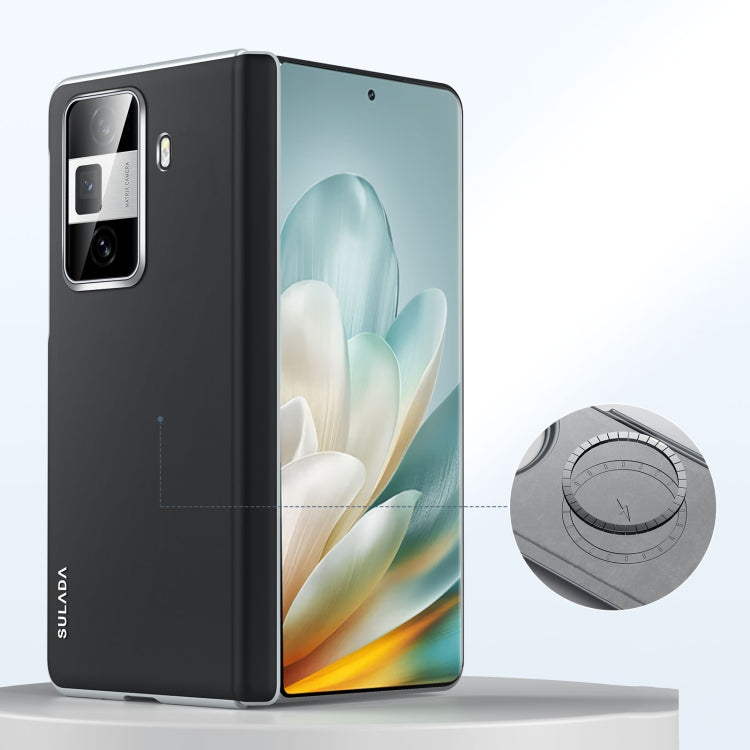 For Honor Magic Vs3 SULADA Skin Feel Liquid Leather Shockproof Phone Case(Black) - free shipping - PMC TechLife - Order now!