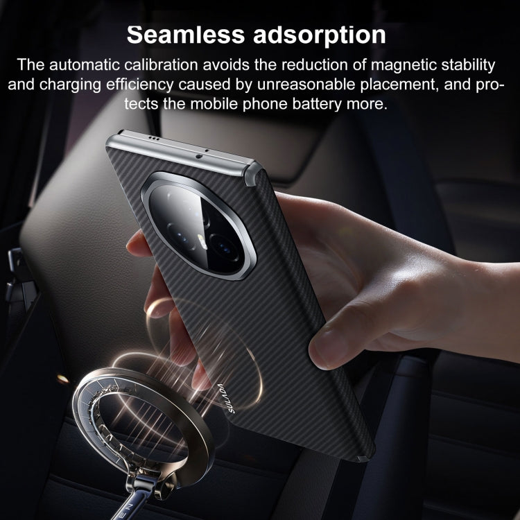 For Honor Magic V3 SULADA 600D Kevlar Texture PC Shockproof Phone Case(Black) - free shipping - PMC TechLife - Order now!