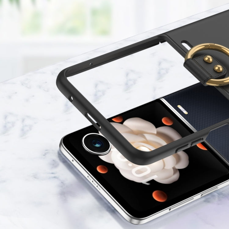 For Honor Magic V Flip GKK Ultra-thin Full Coverage Phone Case with Ring(Pink) - free shipping - PMC Jewellery - Order now!