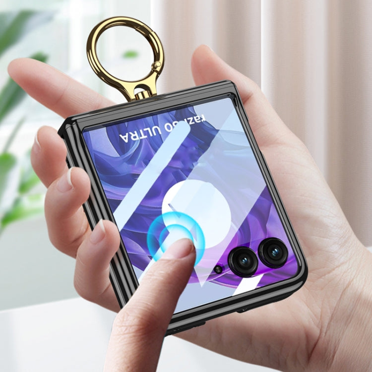 For Motorola Razr 50 GKK Integrated  Magnetic Folding Phantom Rotary Phone Case with Ring Holder(Champagne Gold) - free shipping - PMC Jewellery - Order now!