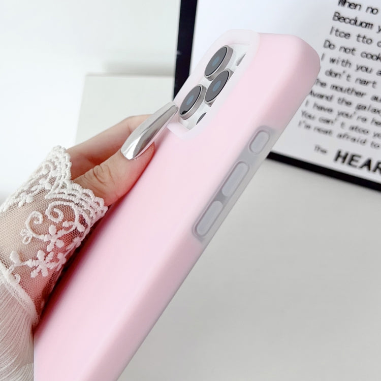 For iPhone 16 Pro PC Hybrid Liquid Silicone Jelly Phone Case(Orange) - free shipping - PMC Jewellery - Order now!