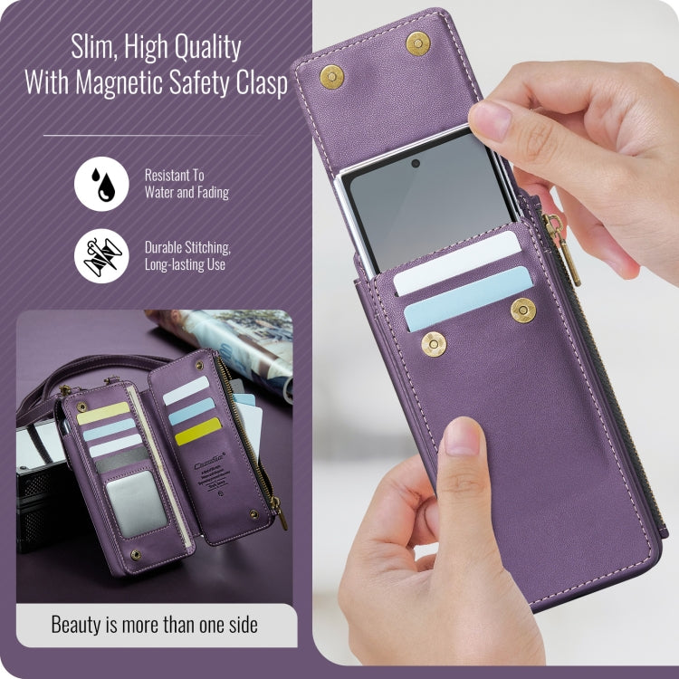 For Samsung Z Fold Series CaseMe Me50 Mini Lanyard Universal Bag(Purple) - free shipping - PMC Jewellery - Order now!