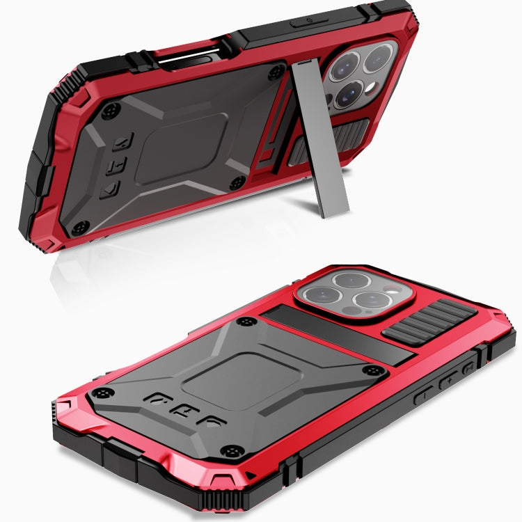 For iPhone 16 Pro R-JUST Life Waterproof Dustproof Shockproof Phone Case(Red) - free shipping - PMC Jewellery - Order now!