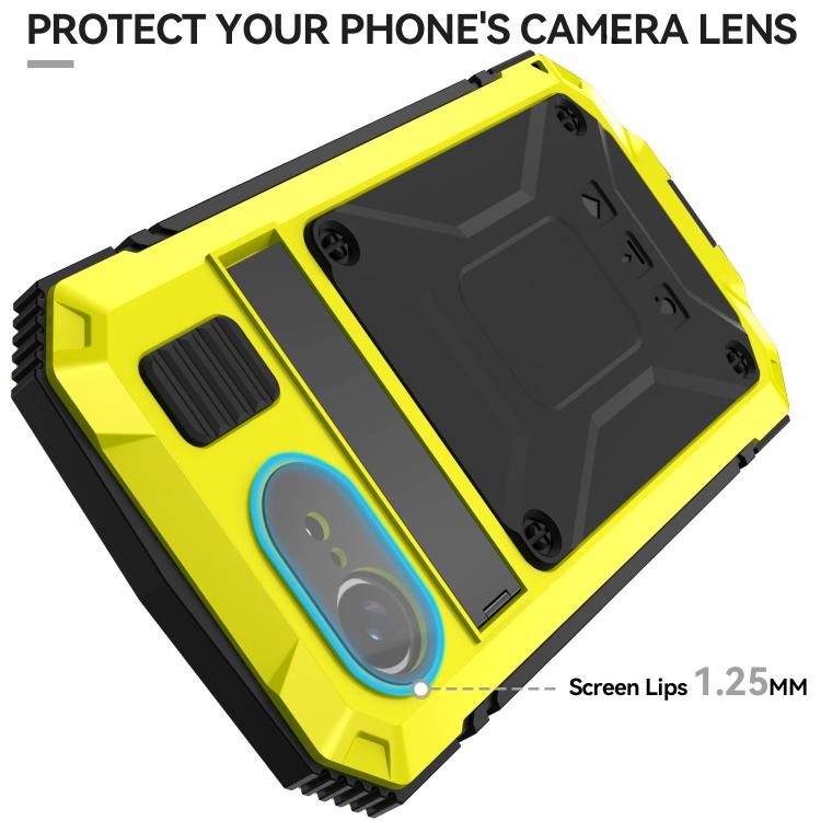For iPhone 16e R-JUST Life Waterproof Dustproof Shockproof Phone Case(Yellow) - free shipping - PMC TechLife - Order now!