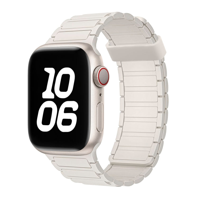 For Apple Watch Series 6 40mm Tri-beads Magnetic Hoop Silicone Watch Band(Starlight) - free shipping - PMc TechLife - Order now!