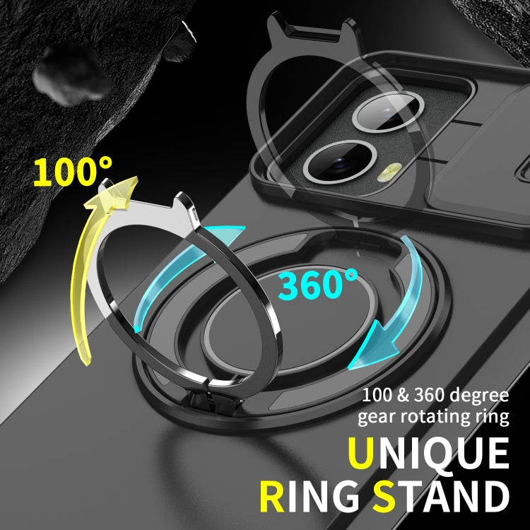 For Motorola Moto G 5G 2024 Sliding Camshield Ring Holder Phone Case(Blue) - Motorola Cases by PMC Jewellery | Online Shopping South Africa | PMC Jewellery | Buy Now Pay Later Mobicred