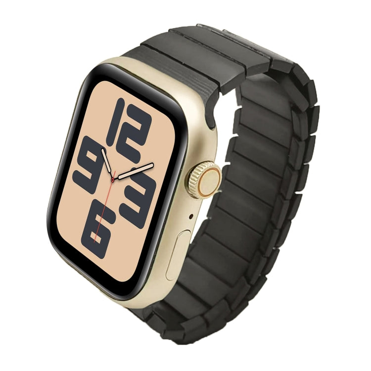 For Apple Watch SE 2023 44mm Single Bead Magnetic Stainless Steel Watch Band(Black) - free shipping - PMc TechLife - Order now!