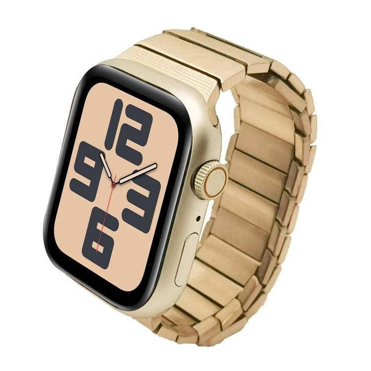 For Apple Watch SE 2023 40mm Single Bead Magnetic Stainless Steel Watch Band(Rose Gold) - free shipping - PMc TechLife - Order now!