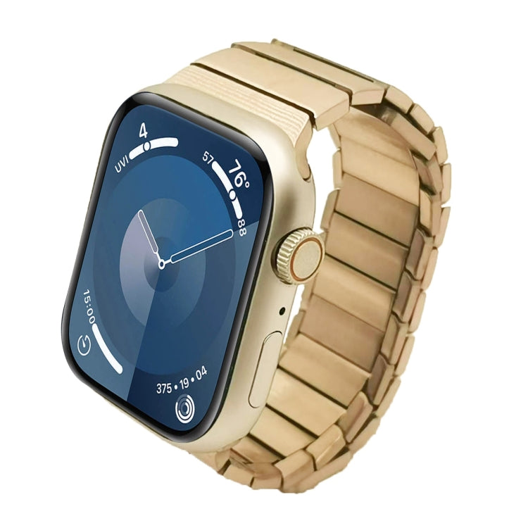 For Apple Watch Series 9 41mm Single Bead Magnetic Stainless Steel Watch Band(Rose Gold) - free shipping - PMc TechLife - Order now!