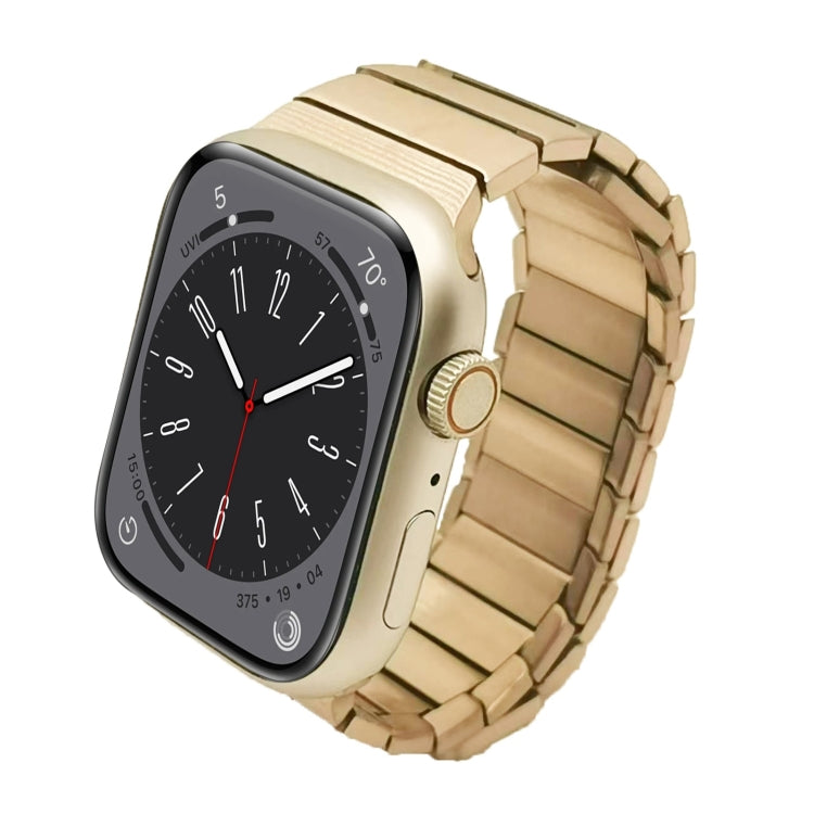 For Apple Watch Series 8 41mm Single Bead Magnetic Stainless Steel Watch Band(Rose Gold) - free shipping - PMc TechLife - Order now!