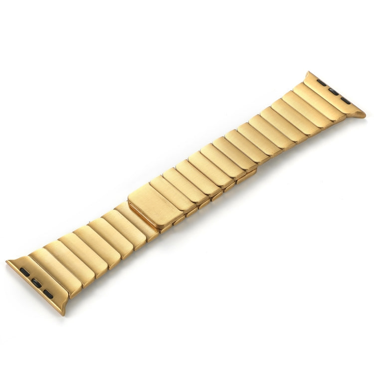 For Apple Watch Series 7 45mm Single Bead Magnetic Stainless Steel Watch Band(Gold) - free shipping - PMc TechLife - Order now!