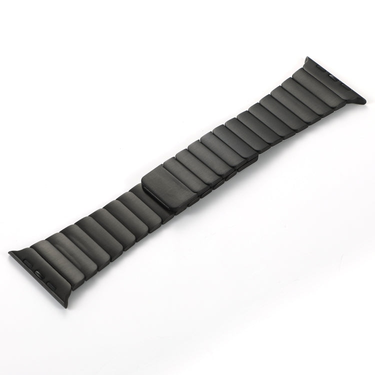 For Apple Watch Series 3 42mm Single Bead Magnetic Stainless Steel Watch Band(Black) - free shipping - PMc TechLife - Order now!