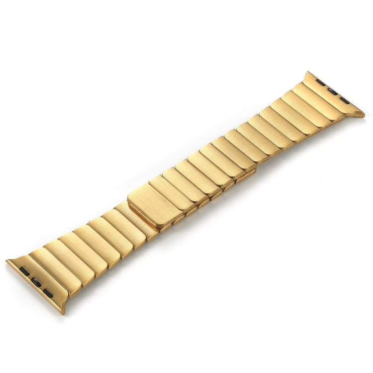 For Apple Watch Series 10 42mm Single Bead Magnetic Stainless Steel Watch Band(Gold) - free shipping - PMc TechLife - Order now!