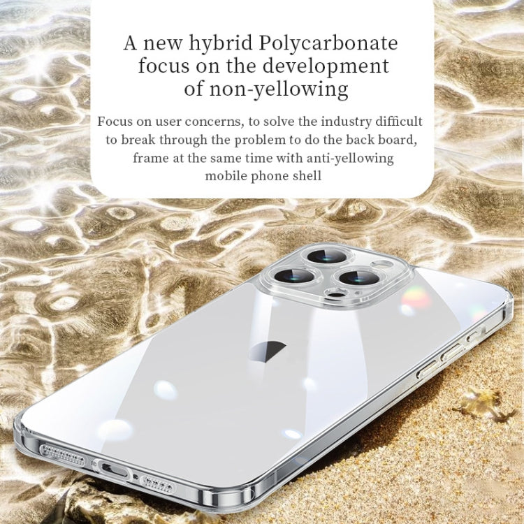 For iPhone 16 Pro SULADA TPU Frame Tempered Glass Transparent Phone Case(White) - free shipping - PMC Jewellery - Order now!