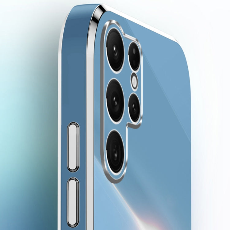 For Samsung Galaxy S25 Ultra 5G XINLI Straight 6D Plating Gold Edge TPU Shockproof Case with Ring Holder(Pink) - Galaxy S25 Ultra 5G Cases by XINLI | Online Shopping South Africa | PMC Jewellery | Buy Now Pay Later Mobicred