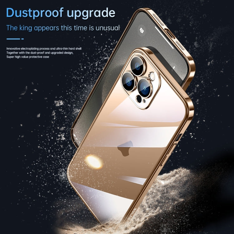 For iPhone 16 Plus SULADA JINGJIA Series Lens Protector Hard PC Phone Case(Gold) - iPhone 16 Plus Cases by SULADA | Online Shopping South Africa | PMC Jewellery | Buy Now Pay Later Mobicred
