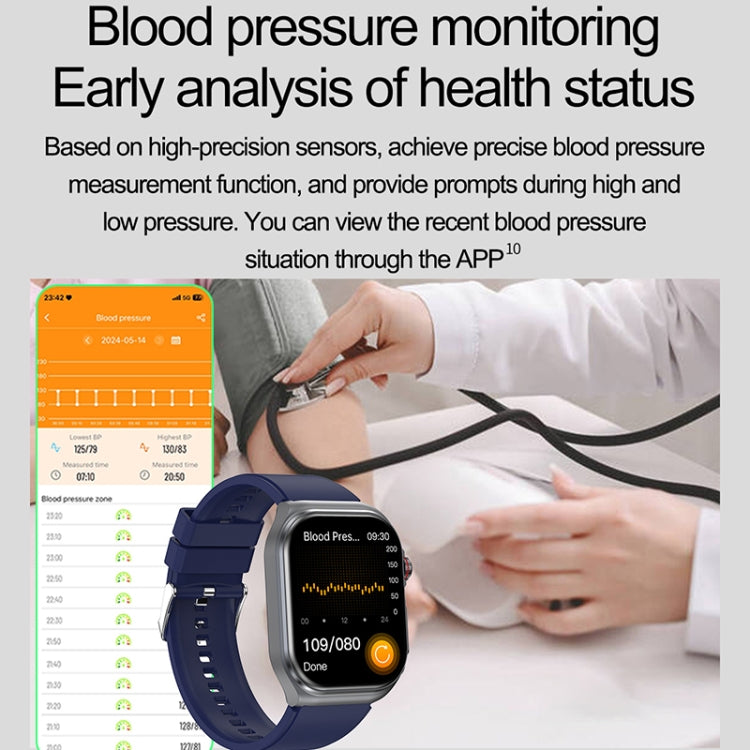 ET585 2.04 inch Nylon Strap IP68 Waterproof Smart Watch, Support ECG / Blood Composition Measurement(Green) - free shipping - PMC Jewellery - Order now!