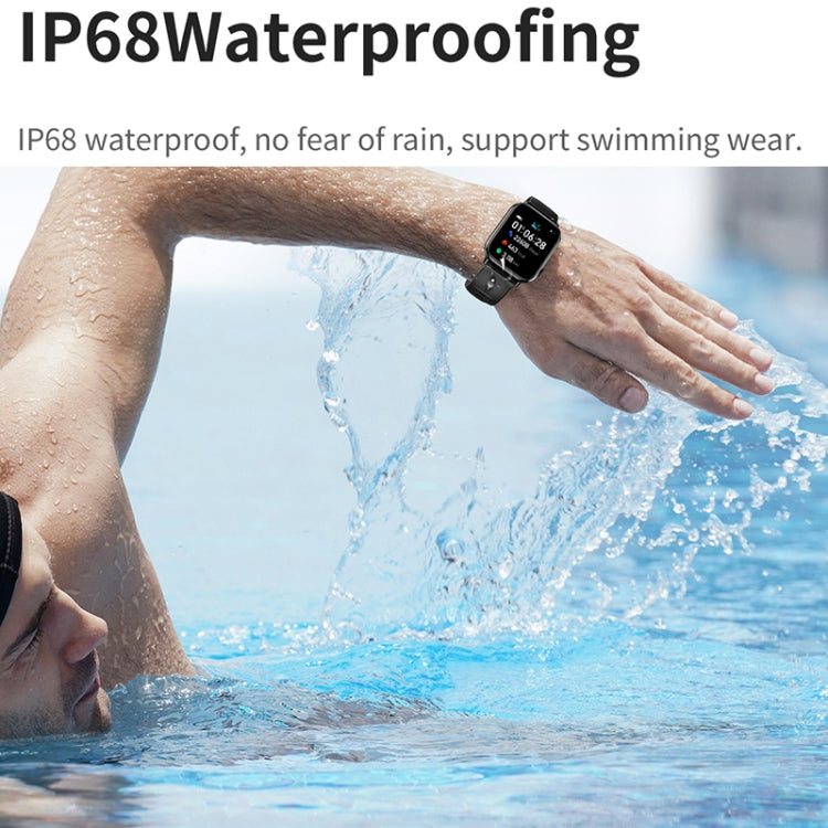 HD15 1.75 inch Silicone Strap IP68 Waterproof Smart Watch, Support Sedentary Reminder / Sleep Monitoring(Pink) - Smart Watches by PMC TechLife | Online Shopping South Africa | PMC TechLife | Buy Now Pay Later Mobicred