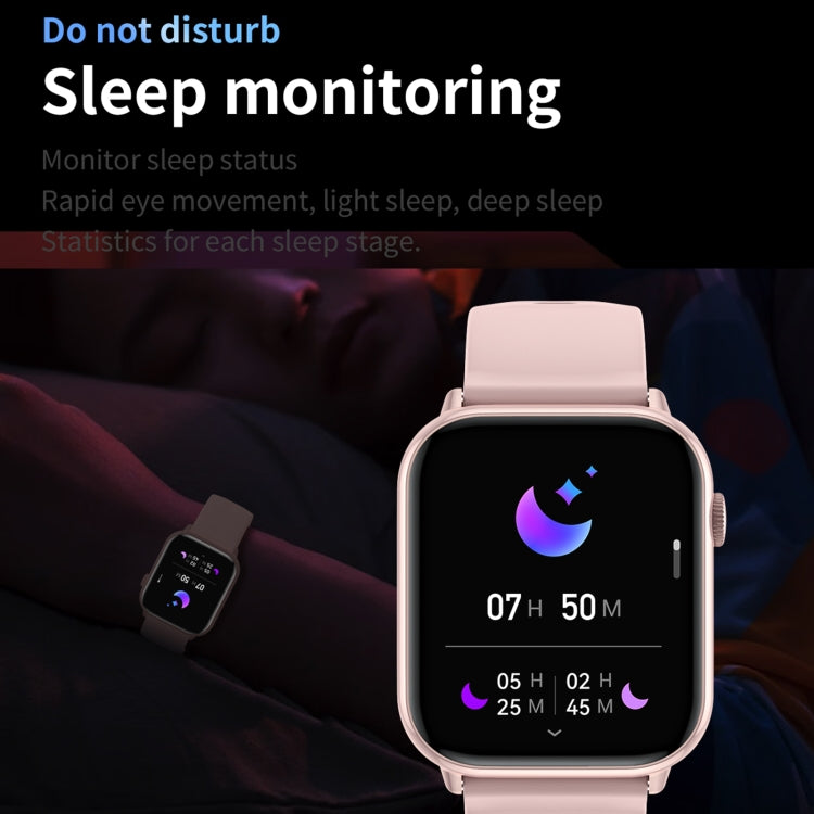 HD15 1.75 inch Silicone Strap IP68 Waterproof Smart Watch, Support Sedentary Reminder / Sleep Monitoring(Pink) - Smart Watches by PMC TechLife | Online Shopping South Africa | PMC TechLife | Buy Now Pay Later Mobicred