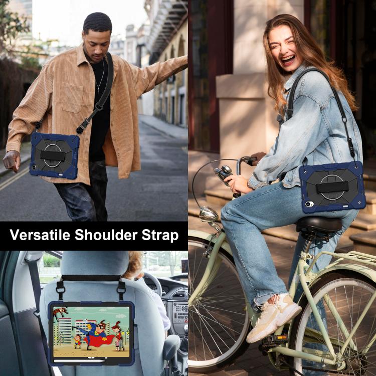 For Huawei MatePad 11.5 S Contrast Color Robot Silicone Hybrid PC Tablet Case(Navy Black) - free shipping - PMC TechLife - Order now!