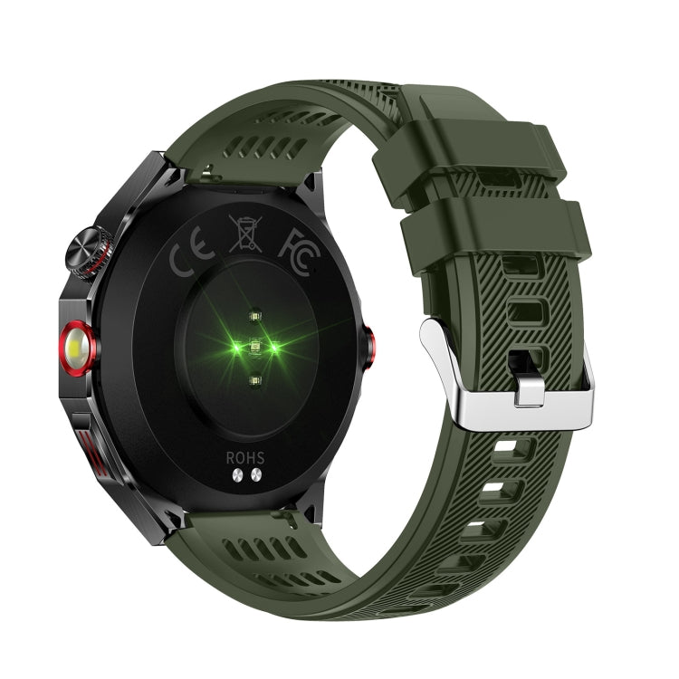 HT28 1.85 inch Silicone Strap IP68 Waterproof Smart Watch, Support Sleep Monitoring(Green) - Smart Watches by PMC TechLife | Online Shopping South Africa | PMC TechLife | Buy Now Pay Later Mobicred