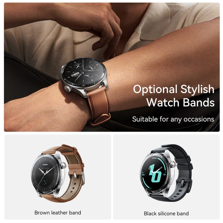 JOYROOM JR-FC2 Pro Classic Series Smart Watch, 1.46 inch Screen, Support BT Call / Heart Rate / Blood Oxygen(Moonlight Silver) - Smart Watches by JOYROOM | Online Shopping South Africa | PMC TechLife | Buy Now Pay Later Mobicred