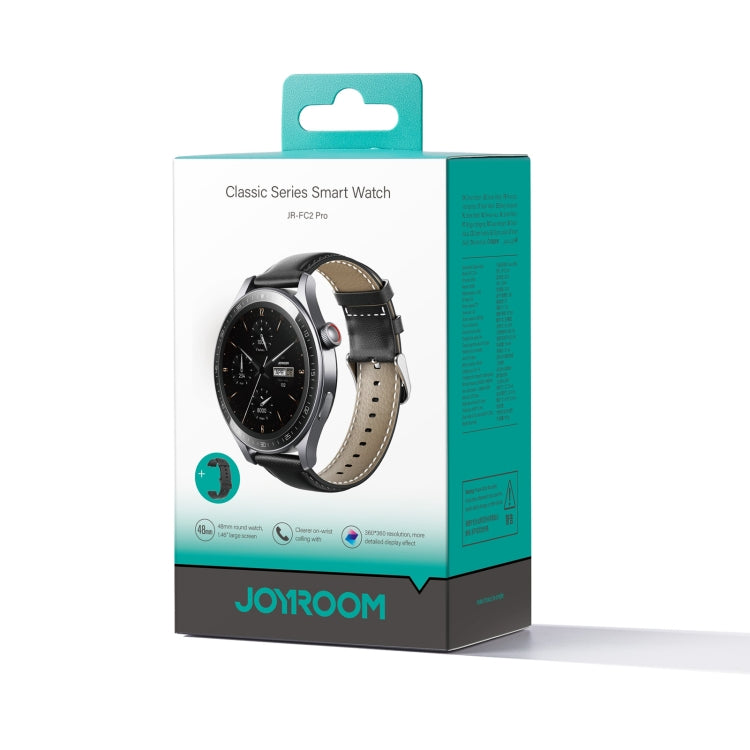 JOYROOM JR-FC2 Pro Classic Series Smart Watch, 1.46 inch Screen, Support BT Call / Heart Rate / Blood Oxygen(Space Grey) - free shipping - PMC TechLife - Order now!