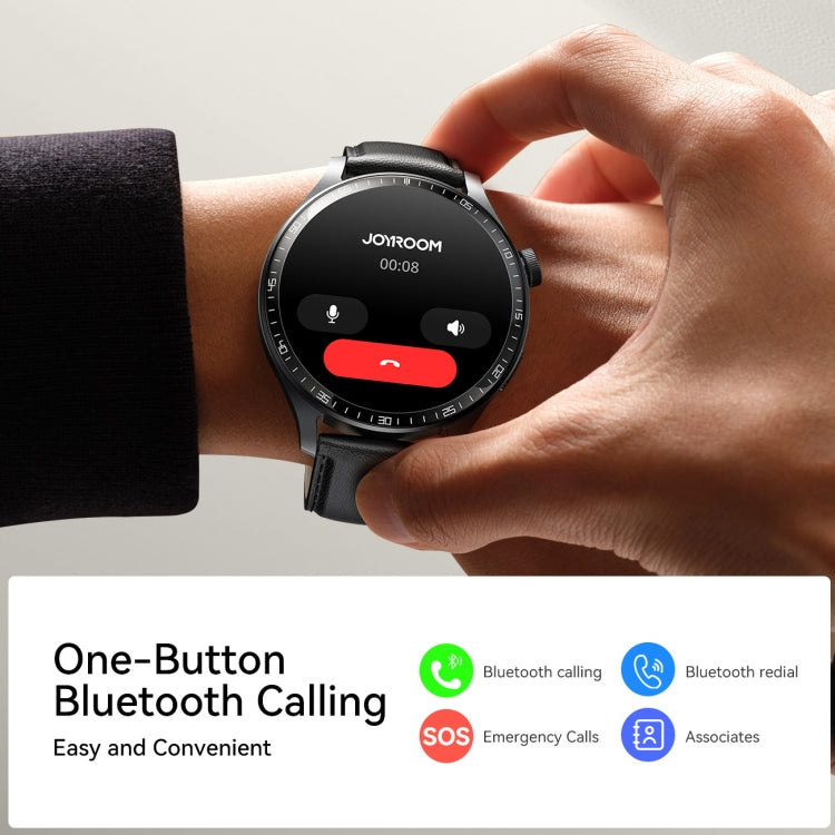 JOYROOM JR-FC2 Pro Classic Series Smart Watch, 1.46 inch Screen, Support BT Call / Heart Rate / Blood Oxygen(Space Grey) - free shipping - PMC TechLife - Order now!