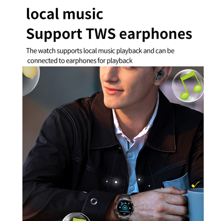 LC19 1.53 inch 2 in 1 Bluetooth Earphone IP67 Waterproof Smart Watch, Support Sleep Monitoring(Black Silver) - Smart Watches by PMC TechLife | Online Shopping South Africa | PMC TechLife | Buy Now Pay Later Mobicred