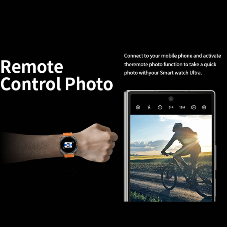 W7 1.43 inch IP68 Waterproof Smart Watch, Support Sedentary Reminder / Sleep Monitoring(Orange) - Smart Watches by PMC TechLife | Online Shopping South Africa | PMC TechLife | Buy Now Pay Later Mobicred