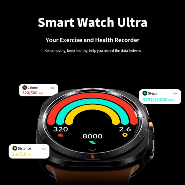 W7 1.43 inch IP68 Waterproof Smart Watch, Support Sedentary Reminder / Sleep Monitoring(Orange) - Smart Watches by PMC TechLife | Online Shopping South Africa | PMC TechLife | Buy Now Pay Later Mobicred