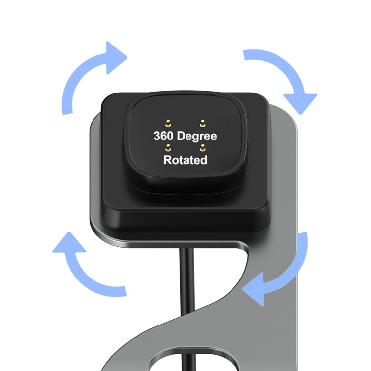 For Google Pixel Watch 3 41 / 45mm Rotatable Smart Watch Fast Charger Metal Dock Charger Holder(Silver) - free shipping - PMC TechLife - Order now!