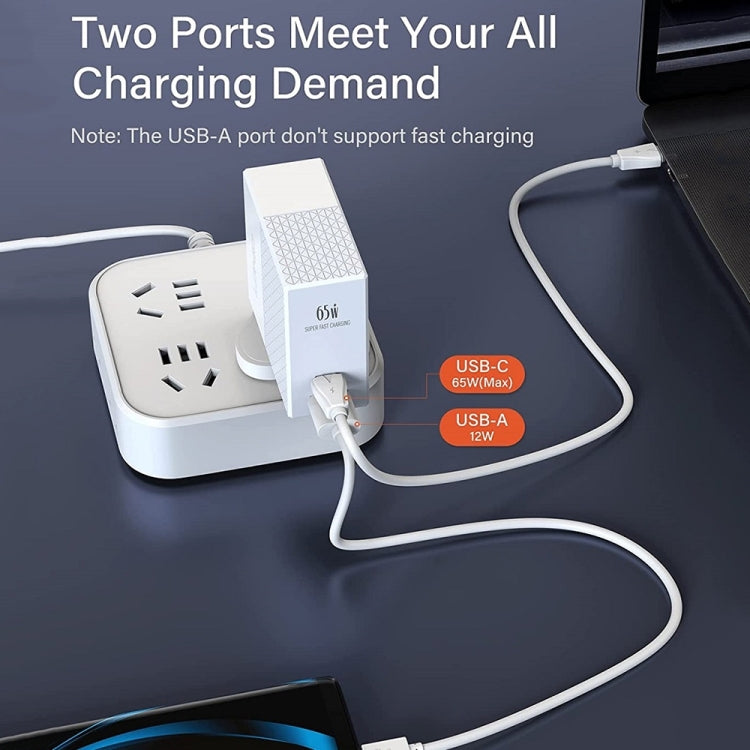 LDNIO A2620C PD3.0 65W USB Power Adapter Travel Charger with Type-C to Type-C Cable, EU Plug - free shipping - PMC Jewellery - Order now!