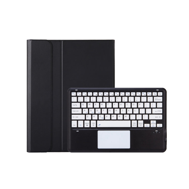 For Xiaomi Redmi Pad Pro 12.1 A0N11-A Detachable Bluetooth Keyboard TPU Lambskin Leather Tablet Case with Touchpad(Black White) - Xiaomi Keyboard by PMC Jewellery | Online Shopping South Africa | PMC Jewellery | Buy Now Pay Later Mobicred