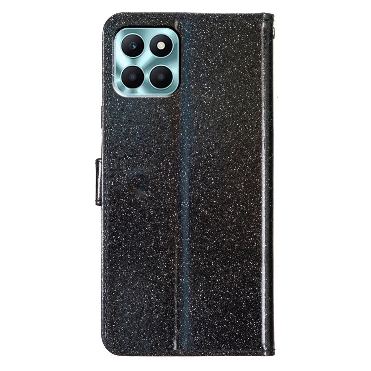 For Honor X6c 4G Glitter Powder Flip Leather Phone Case(Black) - free shipping - PMC TechLife - Order now!