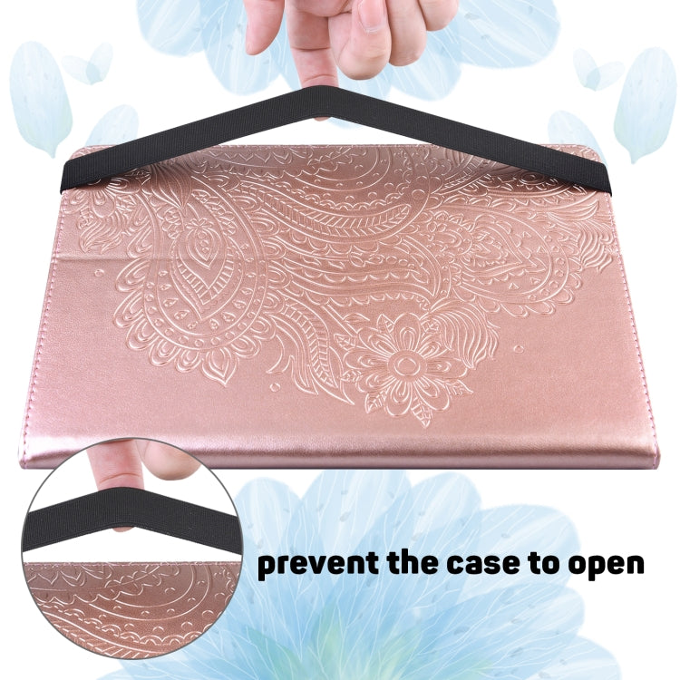 For Honor Pad X9 Peacock Embossed Pattern Leather Tablet Case(Rose Gold) - Honor by PMC TechLife | Online Shopping South Africa | PMC TechLife | Buy Now Pay Later Mobicred
